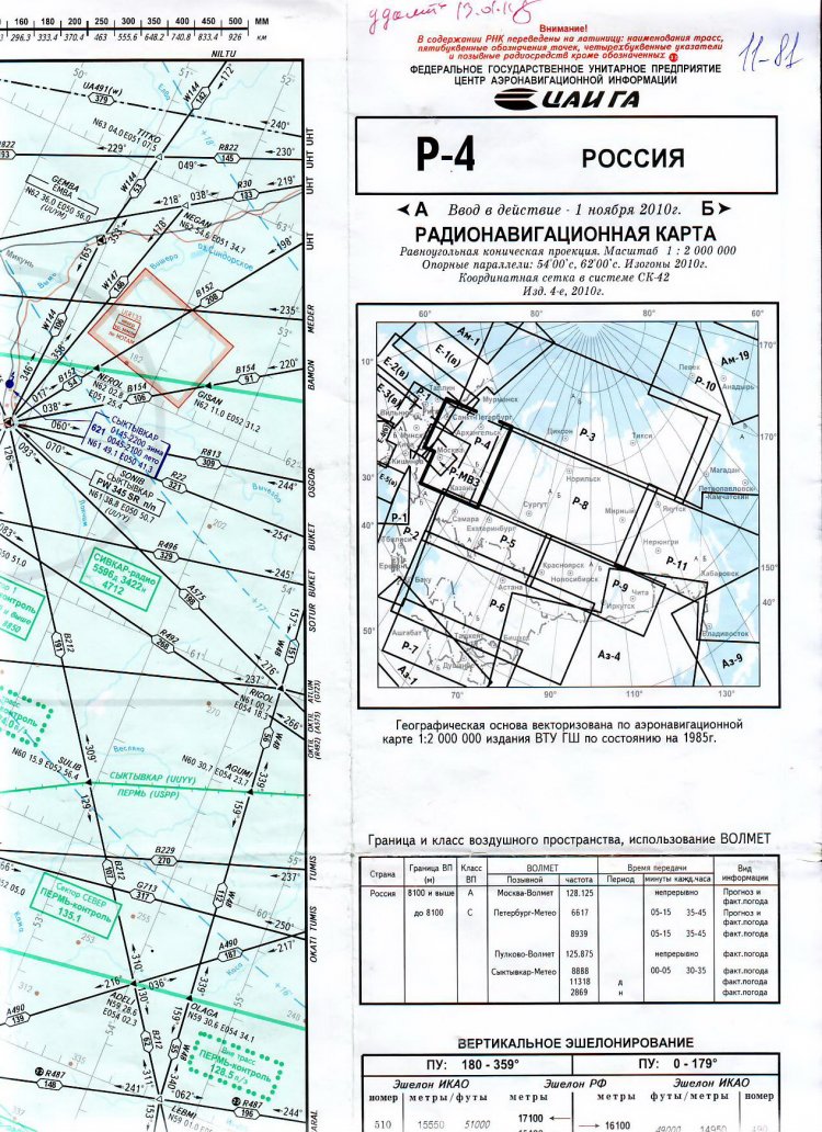 Карта аэронавигационной информации