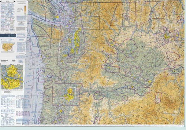 USA Sectional Aeronautical Chart Seattle Маршрутные карты Avsim.su