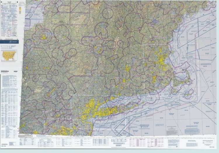 USA Sectional Aeronautical Chart New York Маршрутные карты Avsim.su