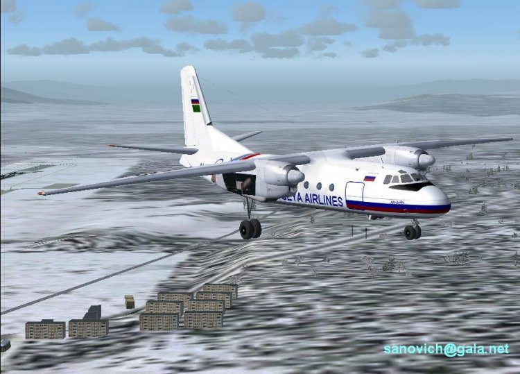An 24rv Adygeya Airlines Fs2004 Ai Traffic Aircrafts Avsim Su